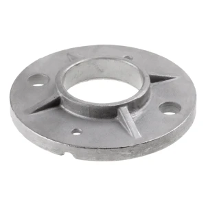 Base de poste de barandilla para soldar reforzada Ø 100 mm – acero inoxidable AISI 304