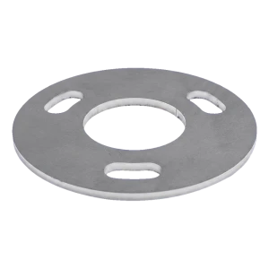 Base de poste de barandilla para soldar fi 100 mm – acero inoxidable AISI 304, sistema 42,4