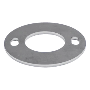 Base de poste de barandilla para soldar fi 80 mm – acero inoxidable AISI 304, sistema 42,4 mm