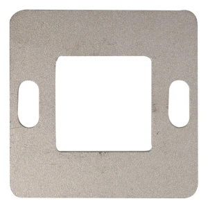 Placa de montaje para barandilla 80×80 mm AISI304 sistema 40×40 superficie en bruto