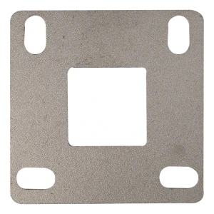 Base para poste de barandilla para soldar 100x100 mm – sistema 40x40, acero inoxidable AISI 304