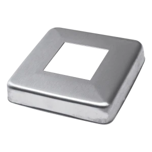 Tapa cuadrada de acero para perfil de barandilla 40x40 mm – 85x85 mm satinado