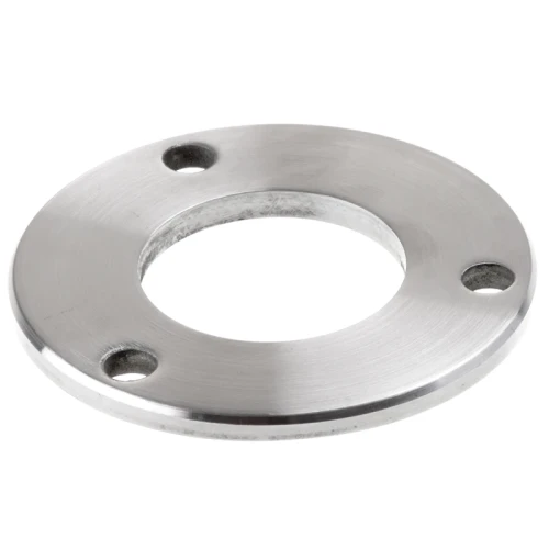 Base de poste de barandilla para soldar fi 85 mm – acero inoxidable AISI 304 satinado, sistema 42,4 001-188 (1)