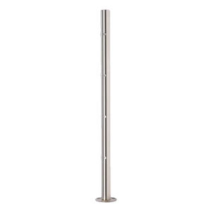 PINOX – poste de balaustrada esquinero Ø 42,4 mm sin accesorios AISI 304 satinado