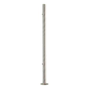 PINOX – poste de barandilla terminal Ø 42,4 mm acero inoxidable AISI 304 satinado