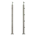 PSG Poste de balaustrada intermedio pasante ø 42,4 mm AISI 304 – 4 soportes, satinado 001-204 (1)