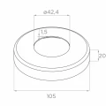 PSG Poste de balaustrada intermedio pasante ø 42,4 mm AISI 304 – 4 soportes, satinado 001-204 (5)