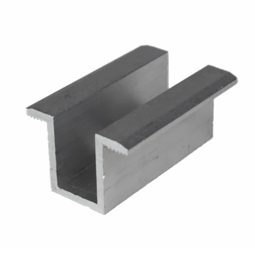 Pinza intermedia H24 aluminio 6060 agujero M8 PV-04-01