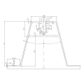 Puente trapezoidal 33cm H-70 de EPDM para tejados de chapa trapezoidal tipo 2 para uniones de tejado más altas PV-02-06 (2)
