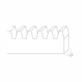 PSG cremallera de acero galvanizado para puertas correderas 1000 mm módulo 4 001-284 (2)