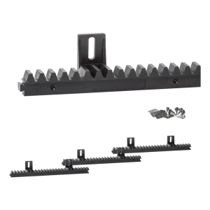PSG cremallera dentada para puerta corredera de plástico con núcleo de acero 3×333 mm – hasta 600 kg
