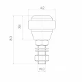 PSG rodillo guía engomado FI 42 mm para puertas correderas – rosca M12 001-282 (2)
