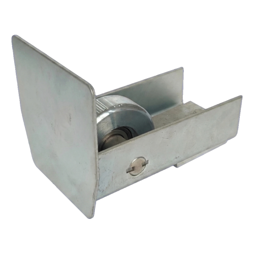 PSG rodillo de entrada 140 mm con terminación para puerta corredera autoportante 001-299 (1)