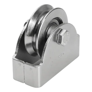 PSG – rodillo deslizante de acero V Ø 68 mm para puerta corredera de carril